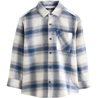 Next Camisa navy / cinzento / branco