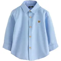 Next Camisa 'Oxford' azul / castanho