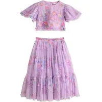Next Conjuntos 'Lehenga' azul claro / verde / lavanda / cor-de-rosa