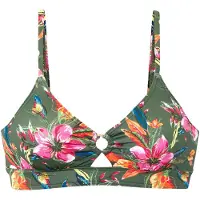 LASCANA Top de biquíni verde / laranja / rosa