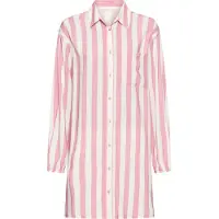 s.Oliver Camisola de pijama cor-de-rosa / branco
