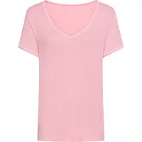 s.Oliver Camisa de pijama cor-de-rosa / branco