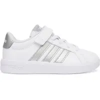 Adidas Sapatilha de desporto 'Grand Court 3.0' prata / branco