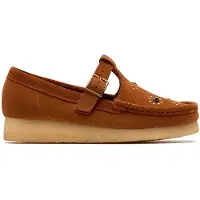 Clarks Sapatos Originals WALLABEE T BAR mulheres - Castanho - 39