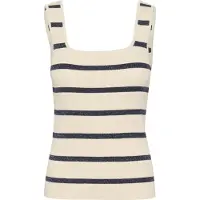 Kaffe Top de malha 'KAMorita' navy / branco lã
