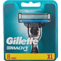 Gillette Mach3 Testine ricambio 8 ricambi — Testine di ricambio rasoio
