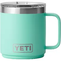 Yeti Rambler Stackable Mug 2.0 10oz Mag Slider Lid, Seafoam, copo térmico empilhável com tampa, 295 ml