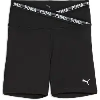 Puma Calças de desporto 'Strong' preto / branco