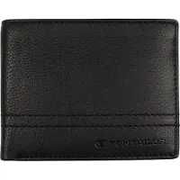 Tom Tailor portafoglio in pelle da uomo 12215 60 Black