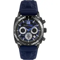 Plein sport Relógios analógicos 'Wildcat Chrono' navy / preto / prata