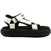 Moon Boot para mulher. 80D2420010 Sandálias Icon Slide brancas (37), Branco, Plano, Velcro, Casual
