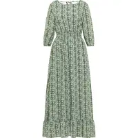 Faina Vestido amarelo pastel / menta / preto