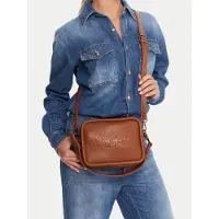 Pepe Jeans para mulher. PL0300004 Bolsa de ombro Bassy Code castanha (OSFA), Marrom, Casual, Poliuretano