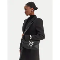 Pinko Malas de tiracolo 'Love One Slouchy Zip Classic V' preto