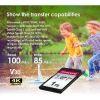 Transcend Cartão De Memória Ts1tsdc300s 1tb