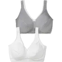 Sheego Soutien acinzentado / branco