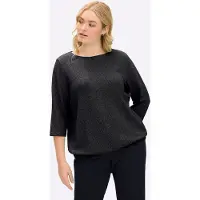 Sheego Sweatshirt preto