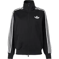 Adidas Originals Casaco em moletão 'Firebird' preto / branco