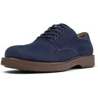 Camper para homem. K100998-008 Sapatos de couro Norman navy (42), Plano, Cordão, Casual, Sapatos de Festa, Clássico, Marinho