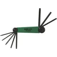 Bahco Conjunto De Chaves Torx Set Of 8 Phosphated Torx Keys In Blade