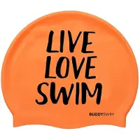 Buddyswim Touca De Natação Live Love Swim Silicone