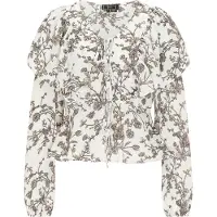 Faina Blusa bege escuro / castanho / preto / branco