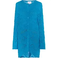 IZIA Casaco de malha 'Lomasi' azul ciano