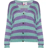IZIA Casaco de malha aqua / roxo