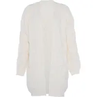 Faina Casaco de malha branco lã