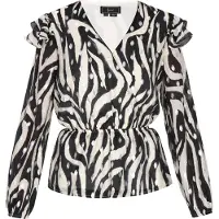 Faina Blusa preto / branco