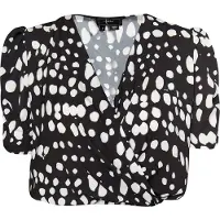 Faina Blusa preto / branco