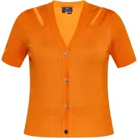 Faina Casaco de malha laranja
