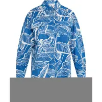 Usha Blusa azul / branco