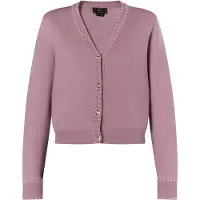 Faina Casaco de malha rosa escurecido