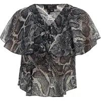 Faina Blusa lamacento / preto