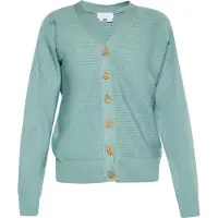 Usha WHITE LABEL Casaco de malha aqua