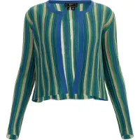 Faina Casaco de malha bege / azul / verde relva