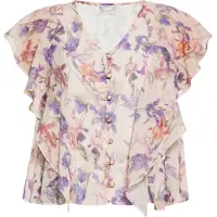 Usha Blusa creme / mistura de cores