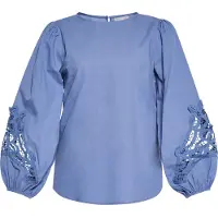 Usha Blusa azul pombo