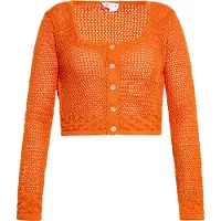 IZIA Casaco de malha laranja