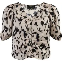 Faina Blusa bege / preto