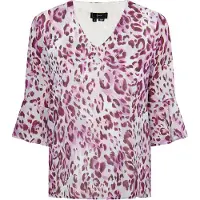 Faina Blusa lilás / baga / branco