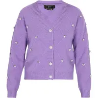 Faina Casaco de malha lavanda