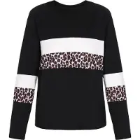 Faina Camisa castanho / preto / branco