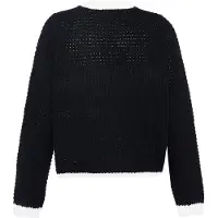 Faina Casaco de malha preto / branco