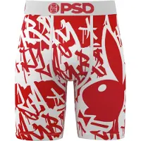 PSD Boxers 'Playboy' vermelho / branco