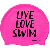 Buddyswim Touca De Natação Live Love Swim Silicone