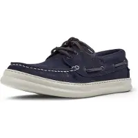 Camper para homem. K101073-006 Mocassins de couro Runner Four navy (43), Plano, Cordão, Casual, Marinho