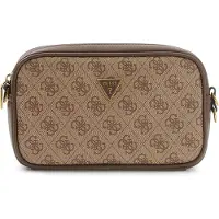 GUESS Mala de ombro 'HMMILOP6150' mosqueado preto