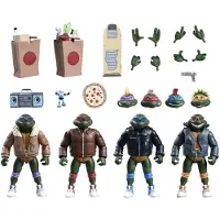 NECA Figuras De Ação De Desenhos Animados 4 Pack Punk Turtles Figura De Ação Tartarugas Ninja 18 Cm